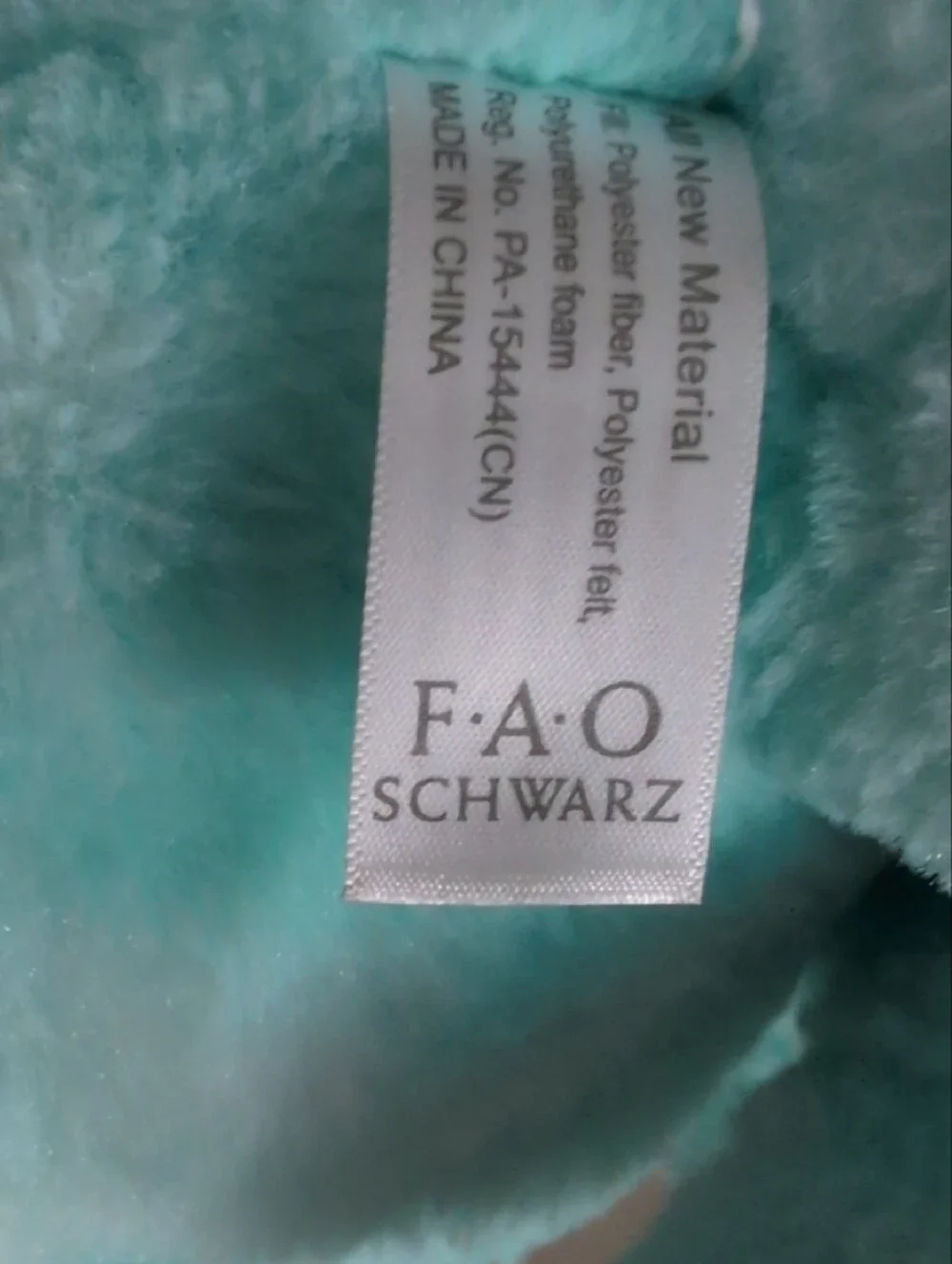 FAO Schwarz~~ Teal Light Up Dragon Stuffed Animal